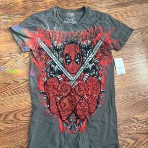 Marvel Deadpool Graphic T-Shirt - Gray